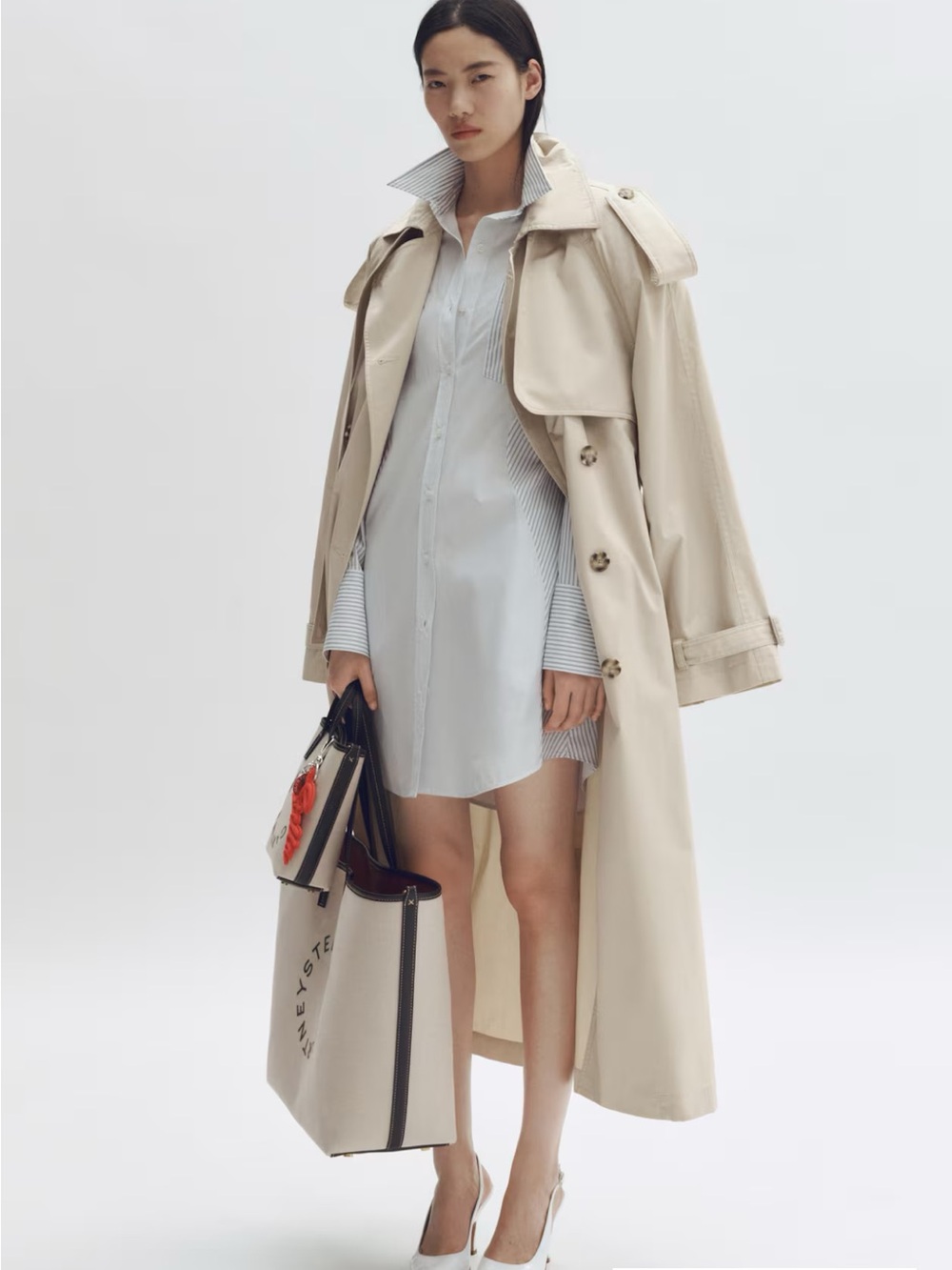 STELLA MCCARTNEY X H & M
Oversized Beige Trench Coat